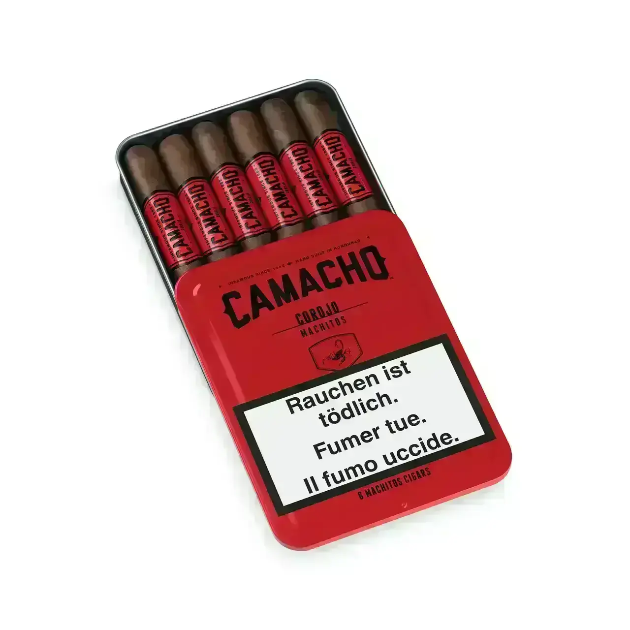 卡马乔 科罗霍马奇托红色 32×102mm (6支/盒)<BR>CAMACHO COROJO MACHITOS<!---->